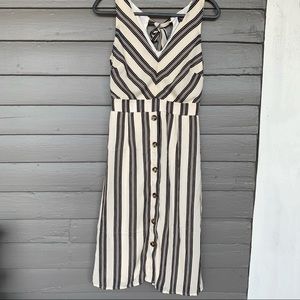Crystal Sky Striped Midi Dress